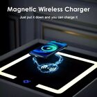 Wireless Charging Smart Nightstand W 3-color Light Security Safe Lock Box