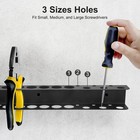 Tool Rail Rack Holder Screwdriver Organizer Wall Mount Hanger Shelf For Garage