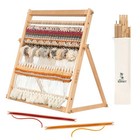 Adjustable Wooden Weaving Loom Kit For Adults   Kids - Large Heddle  Craft Tool