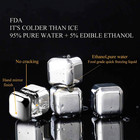Whiskey Stones 8 Pack  Metal Reusable Ice Cubes  Stainless Steel Ice Cubes  Suit