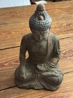 Antique Chinese Old Hand Carved And Painted Sakyamuni Buddha Wooden 10    Statue