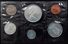 S6 - Canada 6 X Coins 1967 Uncirculated Mint Set With Four 80  Silver Coins