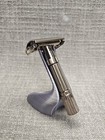 1960 Gillette    fat Boy    Adjustable Safety Razor F2 With Case   Super Blue Blades