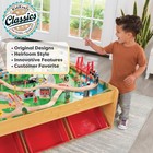 Kid s Wood Play Railway Train Table Set 120 Pc Brio Thomas   Friends Compatible
