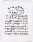Daniel Webster - American Politician And Orator - Funeral March - 1852 - Ex Cond