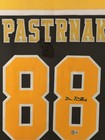 David Pastrnak Signed Jersey Framed W  Beckett Bas Coa Boston Bruins Black Auto