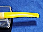 Handmade Meerschaum  Decorated Smoking Pipe W  Yellow Stem Prince Shape