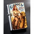 Camel Zippo Anime Girl Lighter  Classic Vintage Style  Fine Art Design