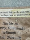          Wwii German Wehrmacht Army-issue Condom Packet     Unopened Berlin