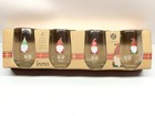 Set Of 4 Libbey Glass Christmas Gnomes Stemless Wine Glasses 16 8 Oz New In Box