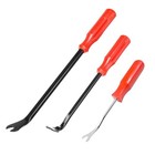 3 Pcs Auto Fastener Remover  Car Door Trim Rivet Fastener Removal Pry Tool 