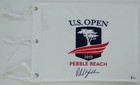 Phil Mickelson Signed 2019 Us Open Pebble Beach Golf Flag Coa Proof Beckett Bas