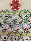 26 Welcome Las Vegas Nevada Poker Chips  1  5  25  50  100 Casinos