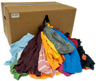 Knit Colored Rags - 50 Lb Box - Wiping Cleaning Cloths