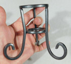 Sphere Display Stand Scroll Design Dark Silver Medium Size