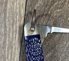 Vintage Camillus Ny Official Cub Scout Pocket Knife Blue Jigged Handle Bsa