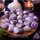 Amethyst Rune Set  Elder Futhark Runes  25 Amethyst Runes  Purple Runes