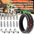 33ft 1 4  Hydraulic Hose W  16 Fittings  jic Female   Nptf Male   Jic Female 90  