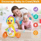 Baby Musical Light Up Duck Toy  Dancing Crawling Tummy Time Toys 0-18 Month Gift