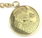 50 Year Perpetual Calendar Key Chain Antique Brass Nautical Vintage Style Gift