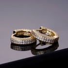Moissanite Real 14k Gold  925 Silver Small Huggie Hoop Earrings 12mm Mens Ladies