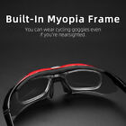 Rockbros Polarized Cycling Sunglasses Bike Goggles Hiking Glasses Black 5 Lens