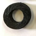 Waxed Linen Cord Lacing 5-cord Rug Braiding Weaving Twine   Black   25yd