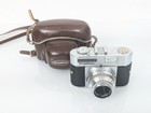 Vtg Voigtlander Vito Bl 35mm Film Camera Prontor-svs W Leather Case Germany Exc
