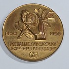 1950 Medallic Art Co 50th Anniversary Bronze Medal Bruno Mankowski Minerva 2 75 