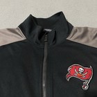 Tampa Bay Buccaneers Track Jacket Nike Men Xl Black On Field Apparel Dri Fit Zip