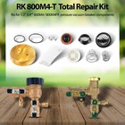 1 2 -3 4  Pressure Vacuum Breaker Total Repair Kit For Watts 0887727 Rk 800m4-t