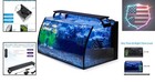 Horizon 8 Gallon Led Glass Aquarium Kit For Starters With 7w Power Filter Pum   
