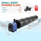 660gph 3in1 Submersible Internal Filter Oxygen Water Pump Aquarium Fish Tank 35w
