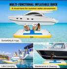     Inflatable Dock Platform Used  Inflatable Floating Dock 8x5 Ft With Air Pump
