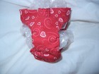 Female Dog Puppy Pet Diaper Washable Pant Sanitary Underwear Red Hearts Xxxs