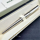 Rolex Luxury Silver Ballpoint Pen Vip Gift Set Engraved Metal Executive Rare Box