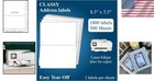 Self Adhesive Shipping Labels 11x8 5 Inch Compatible Inkjet Laser 500 Sheets