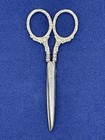 Gorham Sterling Silver Work Shears Scissors Rose Fleury Sewing