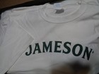 Jameson Irish Whiskey Short Sleeve T Shirt - Large White - New Cool Rare