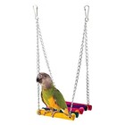 Vktech 5pcs Pet Bird Parrot Parakeet Budgie Cockatiel Cage Hammock Swing Toy 