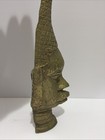 Antique Benin Culture Bronze   Brass King Oba Head Statue Africa 10 1 4    T
