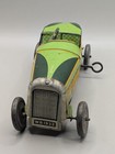 Vintage 1930 s Tin Wells London England Emerald Green Windup Racecar