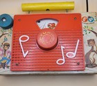 Vintage 1960   s Fisher Price Tv-radio Music Box    pop Goes The Weasel    Made In Usa