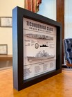 Ticonderoga Class Cruiser Memorial Display Shadow Box  9  X 9   Black