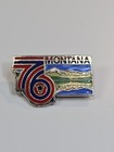 Montana 76 Travel Souvenir Lapel Pin 1976 Bicentenial