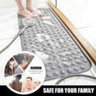Non-slip Bath Tub Mat  40 X 16 inch Extra Long Antibacterial Bathroom Shower Mat