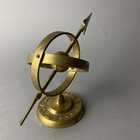 Vintage Brass Armillary Sphere With Arrow Nautical Maritime Astrolabe Globe