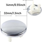 4 Pack Bathroom Basin Sink Round Tidy Trim Chrome Overflow Cover 