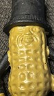 Vintage Mr  Peanut Planters Cast Iron Piggy Bank Metal Patina Coin Bank 7 5 In