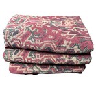 Vtg Ralph Lauren Southwest Tribal Aztec Print Cotton Bath Towel Lot Of 3 Rare
